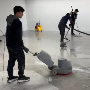 pulizia post cantiere Decathlon Roma Est 02