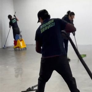 pulizia post cantiere Decathlon Roma Est 04