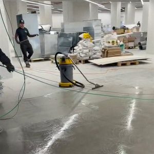 pulizia post cantiere Decathlon Roma Est 07